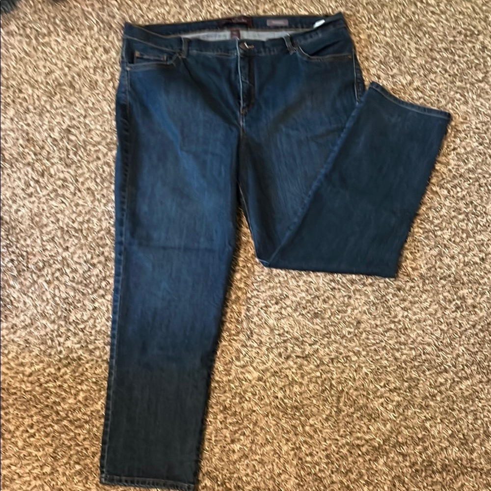 Gloria Vanderbilt Women's Straight Leg Jeans - Dark Blue